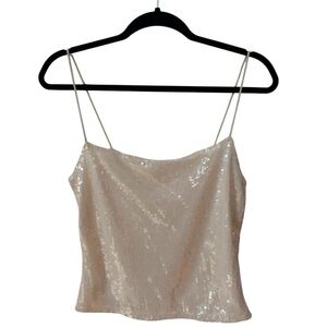 Sequin Spaghetti Strap Top